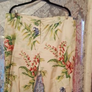 Tommy hilfiger pants floral cropped